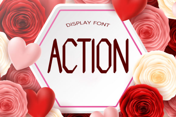 Action: A Versatile and Future-Forward Display Font