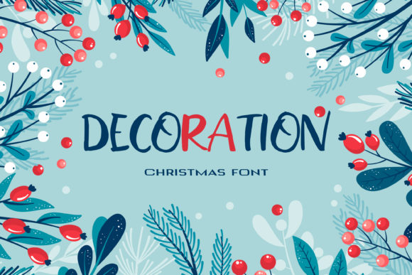 Decoration: A Simple and Neat Lettered Display Font