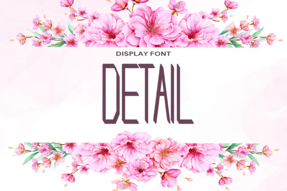Detail: A Tall and Casual Display Font