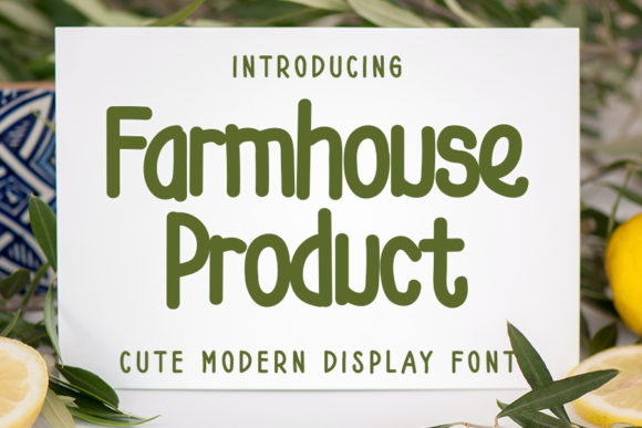 Farmhouse Product: A Timeless Font for Modern Design