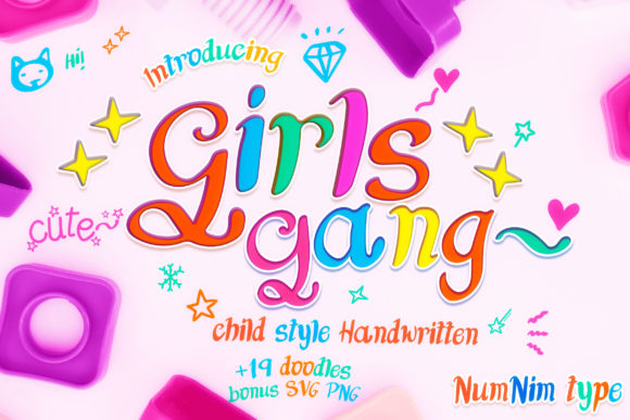 Girls Gang: A Cute and Quirky Display Font for Creative Designs