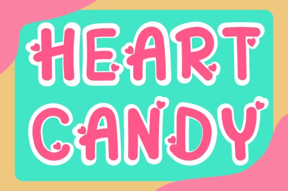 Heart Candy: A Bold, Colorful Font That Speaks Volumes
