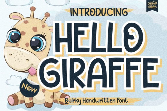 Hello Giraffe: A Quirky and Strong Lettered Display Font for Modern Design