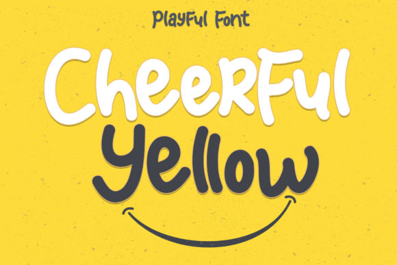 Introducing Cheerful Yellow: A Playful Font for Creative and Professional Use
