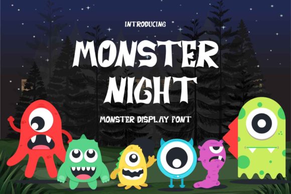 Monster Night Font: A Fun and Versatile Display Font