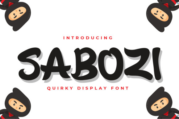 Sabozi: A Unique Display Font for Creative Expression