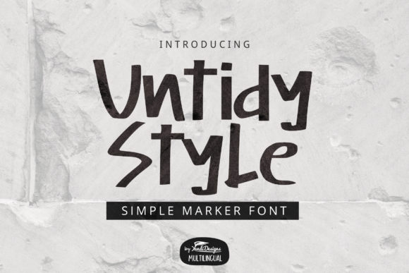 Untidy Style: A Quirky and Fun Display Font for Creative Projects